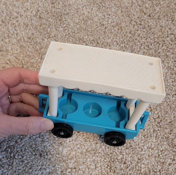 Fisher-Price Vintage 1984 Zoo Tram Train Cart - Picture 4 of 4